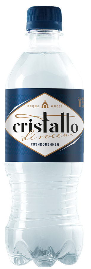 Вода питьевая CRISTALLO DI ROCCO газированная 0.5 л