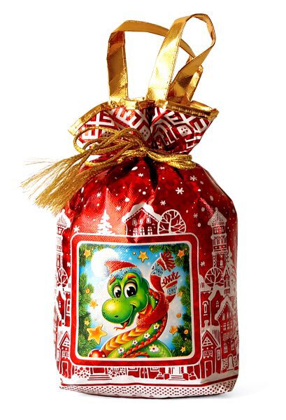 Конфеты "Новогодний подарок. Змейка" мешочек малый 320 г