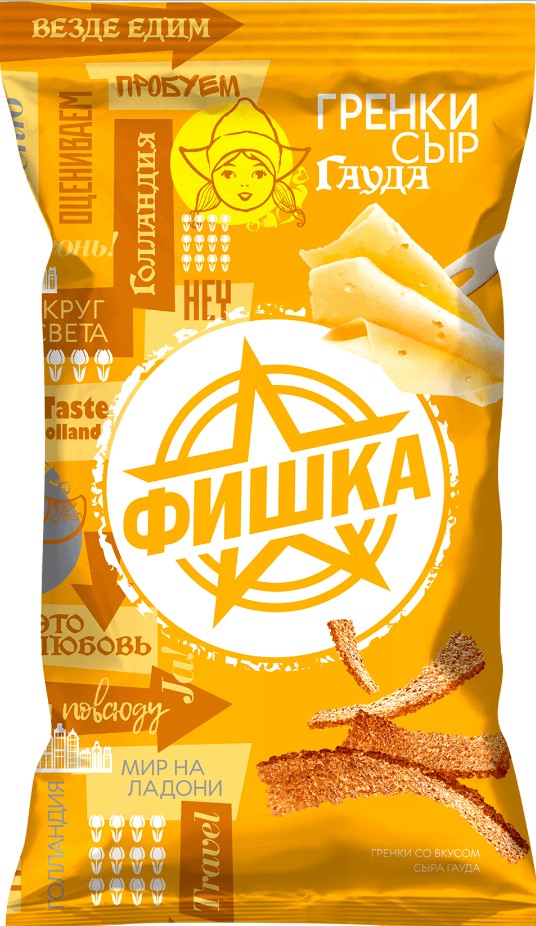 Гренки ФИШКА со вкусом сыра 120 г