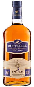 Коньяк трехлетний "Коктебель" 0.5 л.