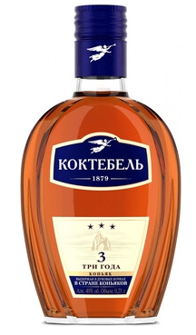 Коньяк трехлетний "Коктебель" 0.25 л.