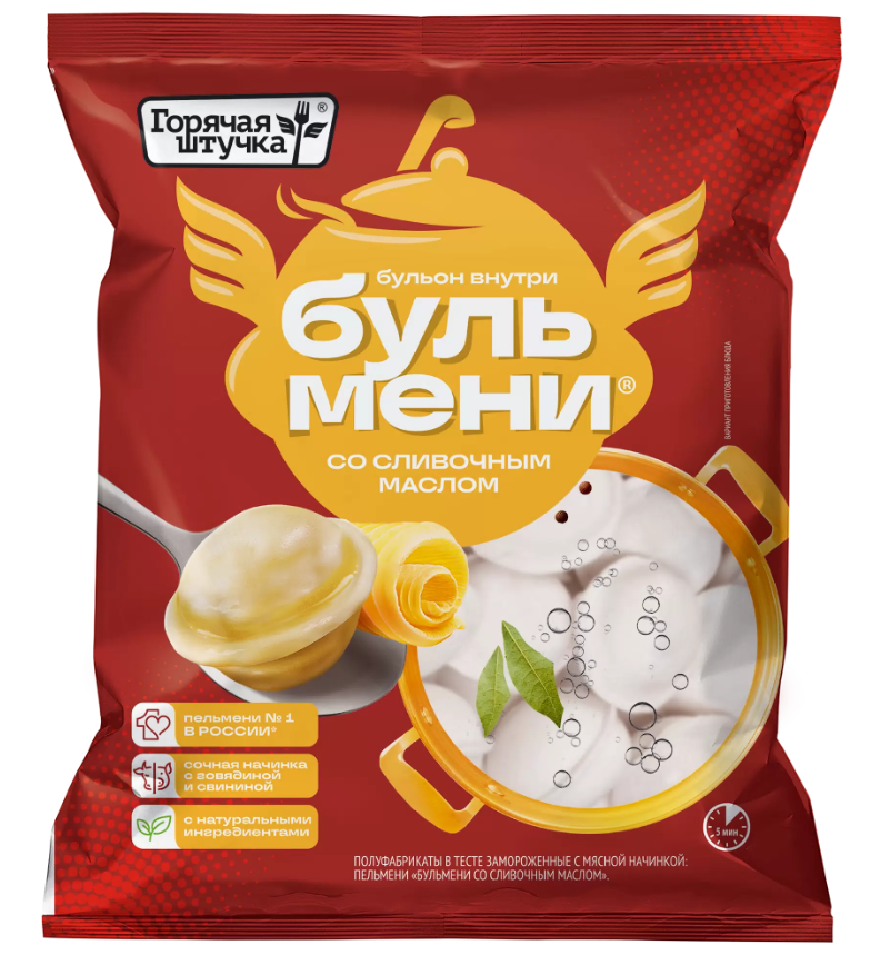 Пельмени Горячая Штучка Бульмени со сливочным маслом 400 г