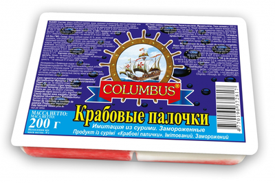 Крабовые палочки COLUMBUS Крабовые палочки Columbus, 200 г 200 г