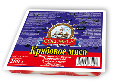 Крабовое мясо COLUMBUS 200 г