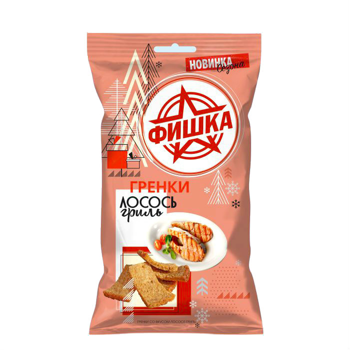 Гренки ФИШКА лосось гриль 120 г