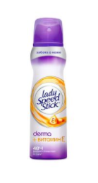 Дезодорант-антиперспирант LADY SPEED STICK "Derma + Витамин Е"