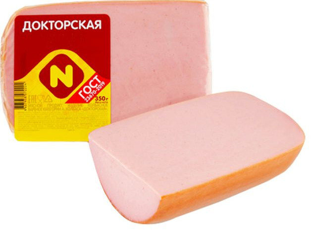 Колбаса ОСТАНКИНО "Докторская" гост  срез 400 г