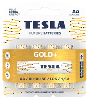 Батарейка TESLA "Gold+" AA щелочная 4 шт.