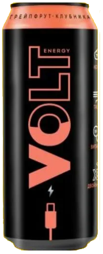 Напиток энергетический VOLT ENERGY грейпфрут-клубника 0.45 л