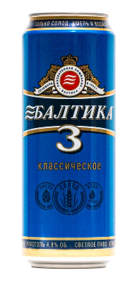 Пиво светлое пастеризованное «БАЛТИКА КЛАССИЧЕСКОЕ» № 3