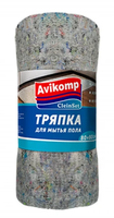 Тряпка AVIKOMP "Clein Set" для мытья пола серая в рулоне 80х90 см