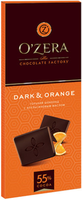 Шоколад OZERA "Dark & Orange" горький с апельсиновым маслом 55% 90 г