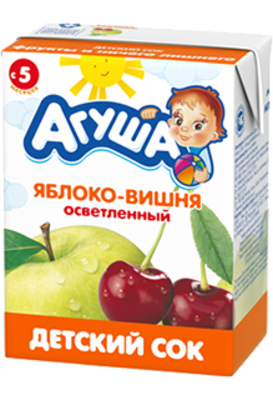 Сок Агуша Яблоко-Вишня 200 мл