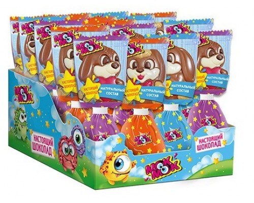 Шоколадная фигурка с печеньем Кролик 24г