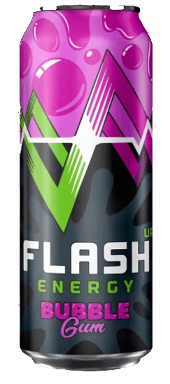 Напиток энергетический FLASH UP ENERGY "Bubble Gum" 0.45 л