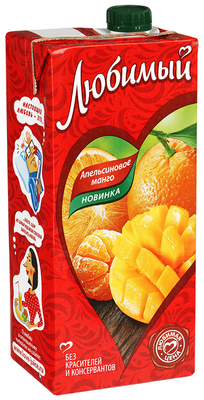 Напиток сокосодержащий ЛЮБИМЫЙ "Апельсиновое манго" 0.95 л