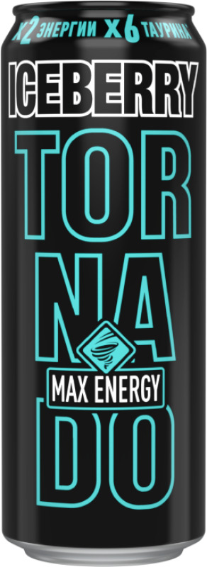 Напиток энергетический Tornado Max Iceberry жб 0,45 л