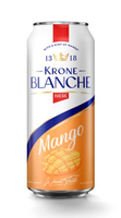Напиток пивной, пастеризованный "Krone Blanche Biere Mango" 0.45 л.