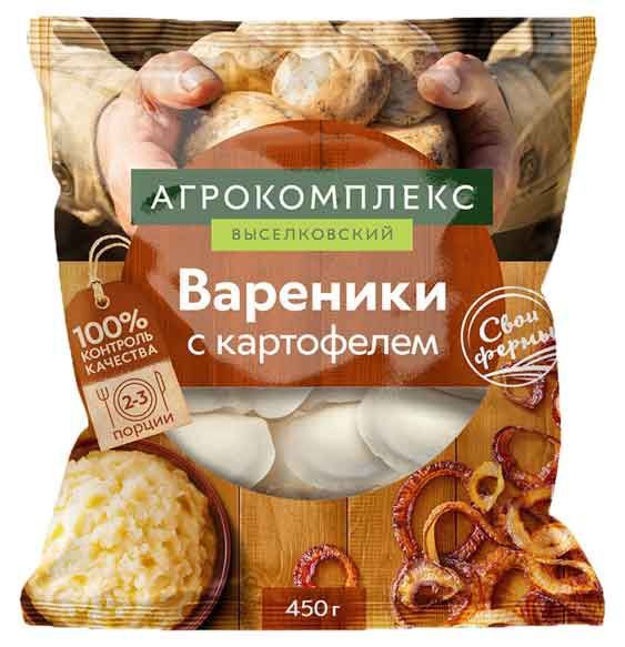 Вареники Агрокомплекс с картофелем 450 г