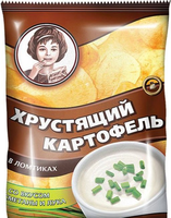 Чипсы ХРУСТЯЩИЙ КАРТОФЕЛЬ сметана и лук 70 г