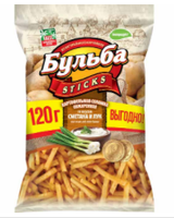 Картофельная соломка БУЛЬБА STICKS "Сметана и лук" 120 г