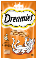 Лакомство для кошек DREAMIES  с курицей 60 г