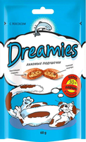 Лакомство для кошек DREAMIES  с лососем 60 г