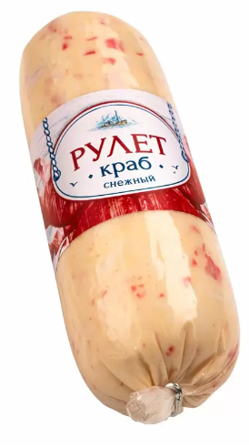 Крабовый рулет ЕВРОПРОМ "Снежный краб" из фарша сурими 350 г