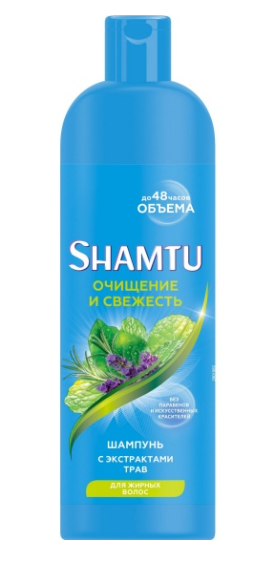 Шампунь SHAMTU "Глубокое очищение и свежесть" 500 мл