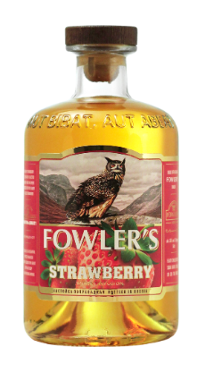 Настойка полусладкая "Fowler's Strawberry" на основе виски 0.5 л.