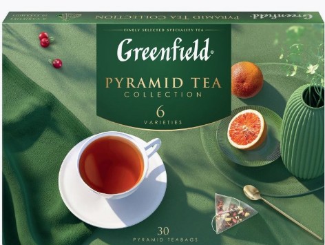 Чайный набор GREENFIELD "Ассорти" 6 видов 30 пирамидок 56 г