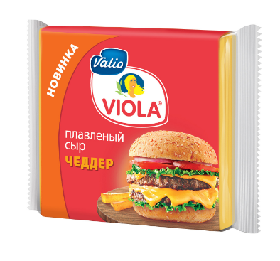 Сыр VIOLA плавленый "Чеддер" 140 г 45%