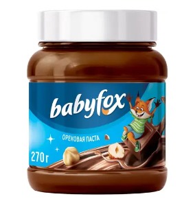 Паста Шоколадно-Ореховая  Bаbyfох 270 г