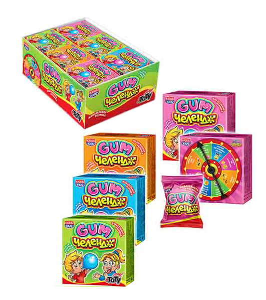 Жевательная резинка КАНДИ КЛАБ "Gum челендж" с тату 4 г