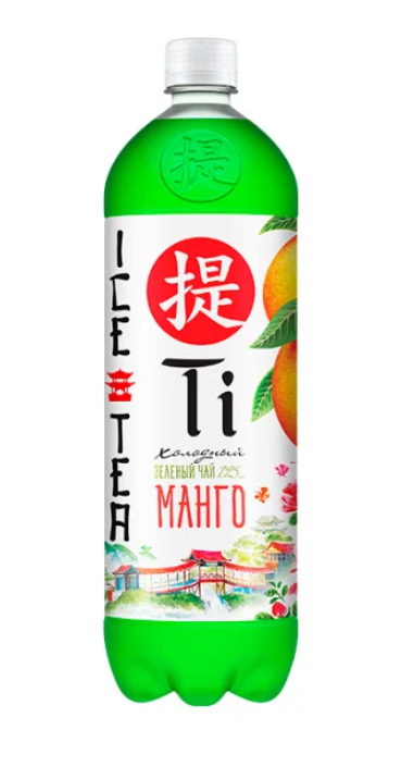 Холодный чай TI зелёный манго 1.25 л