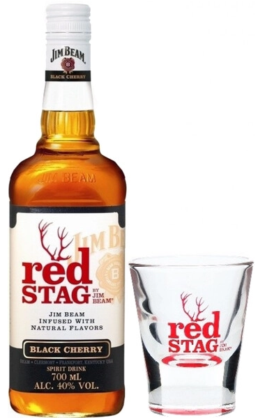 Виски Red Stag "Black Cherry" with glass (Spain), 0.7 л