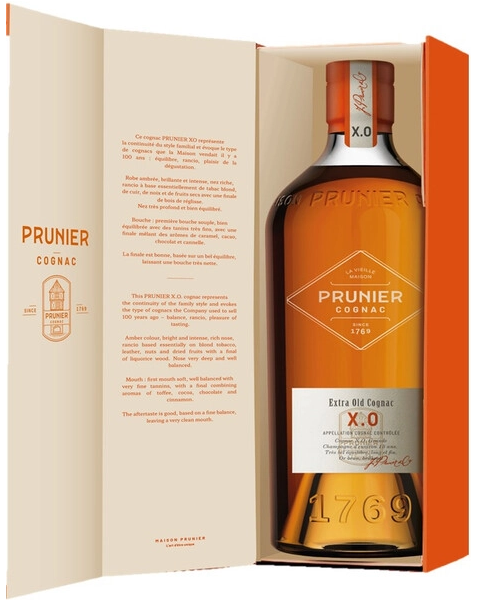 Коньяк "Prunier" XO, gift box, 0.7 л