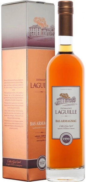 Арманьяк Domaine Laguille, Bas-Armagnac AOC, 1999, gift box, 0.7 л