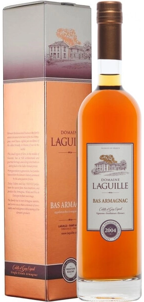 Арманьяк Domaine Laguille, Bas-Armagnac AOC, 2004, gift box, 0.7 л