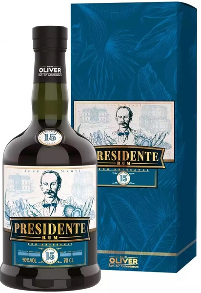 Ром "Presidente" 15 Anos, gift box, 0.7 л
