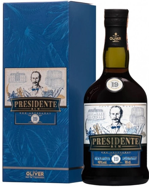 Ром "Presidente" 19 Anos, gift box, 0.7 л