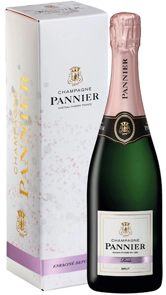 Шампанское Champagne Pannier, Rose Brut, Champagne AOC, gift box