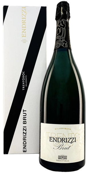 Игристое вино "Endrizzi" Brut Millesimato, Trento DOC, gift box, 1.5 л
