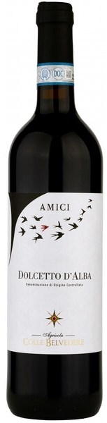 Вино Colle Belvedere, "Amici" Dolcetto d'Alba DOC, 2019