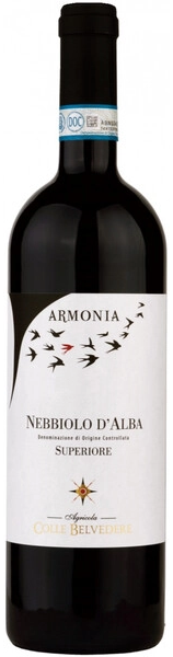 Вино Colle Belvedere, "Armonia" Nebbiolo d'Alba DOC Superiore, 2017