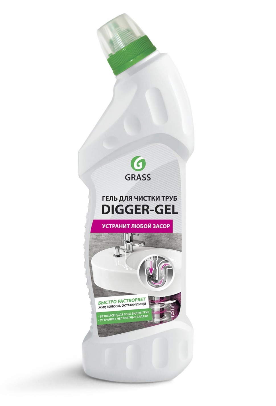 Средство для чистки труб GRASS "Digger-Gel" 750 мл