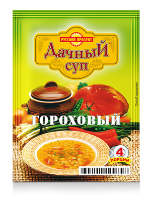 Суп РУССКИЙ ПРОДУКТ "Дачный" гороховый 65 г