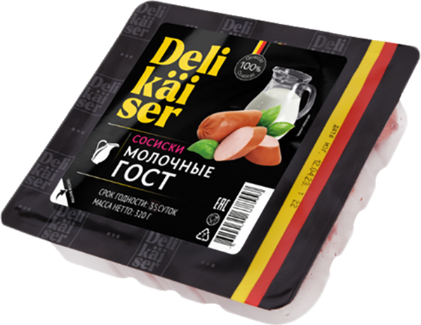 Сосиски DELIKAISER "Молочные" 320 г