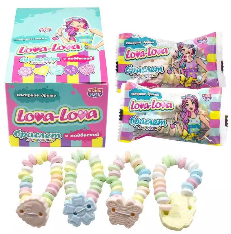 Браслет Lova Lova с подсветкой сах.драже 12 г