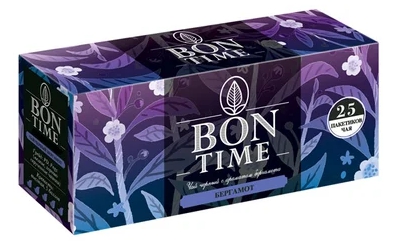 Чай BON TIME Черный с Бергамотом 25 пак